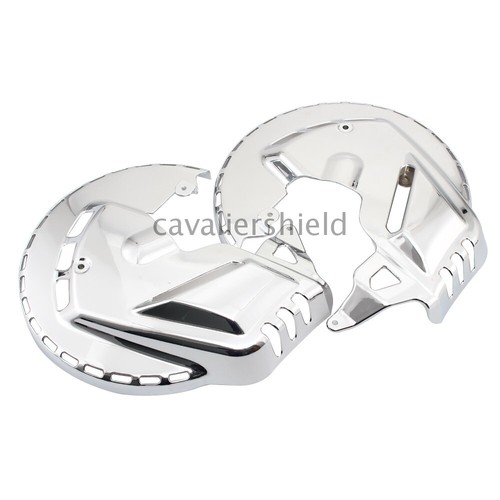 Chrome Brake Rotor Covers w/LED Ring Of Fire For Honda Goldwing GL1800