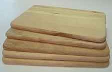 5 STÜCK Frühstücksbrettchen Vesperbrett Schneidebrett aus BIRKENHOLZ     28565