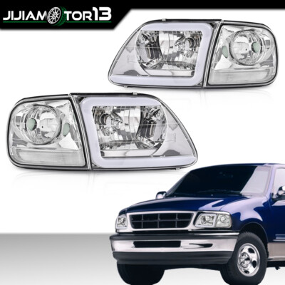 Front Bumper Fit 1997-2004 F150 Built-in Winch Plate, 144W - Foto 7