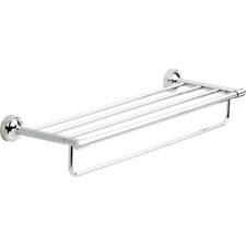 Better Homes  Gardens Bath Chandler 24" Towel Shelf w/ 1 Bar Chrome Finish