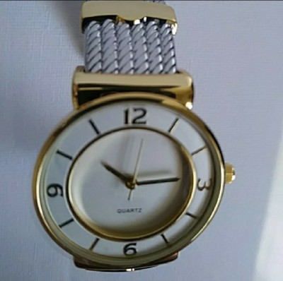 Timeless Two-tone Cuff Wrist Watch. Brand NEW! Two Tone Womens Fashion Cuff Watch - Etsy main image 4