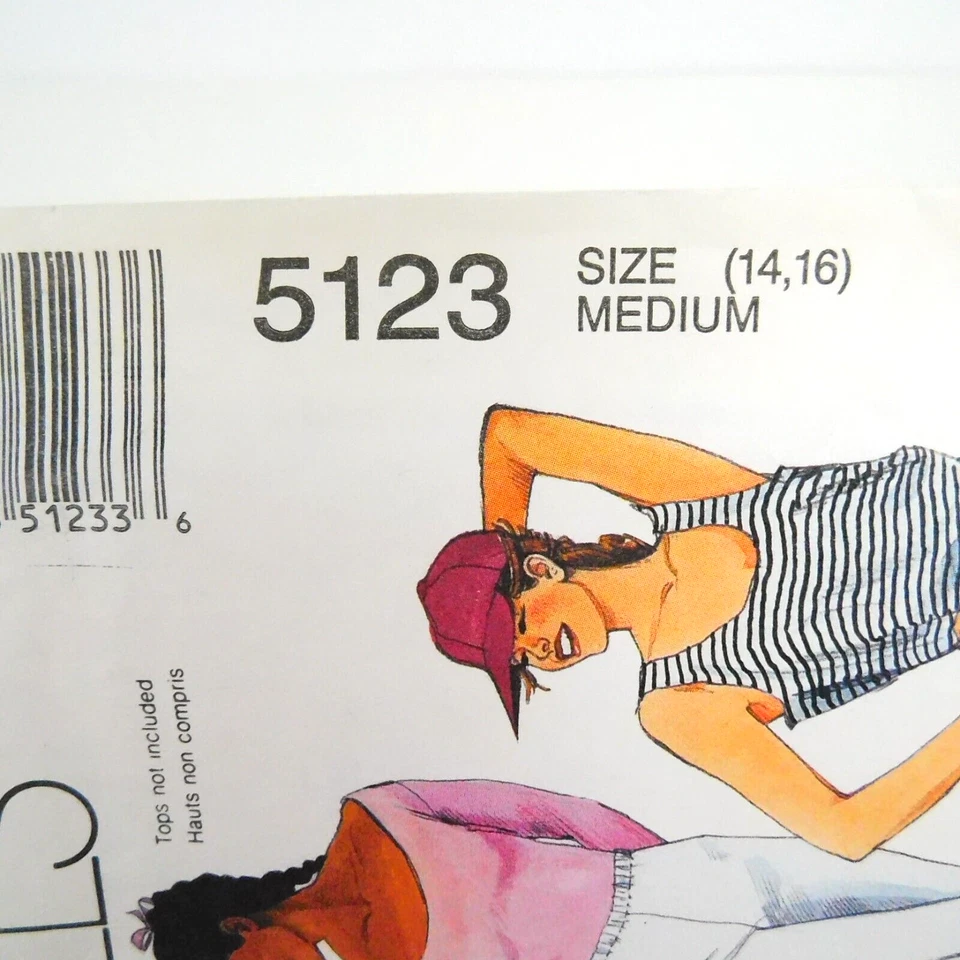 McCalls 5123 Misses Shorts Pants Leggings Size 14-16 Uncut Knit Workout Jogging - Image 4 of 4