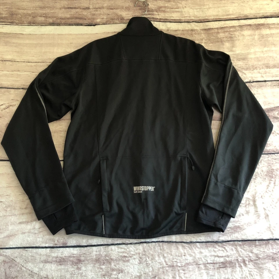 Chaqueta Gore Bike Wear Para Hombres Mediana Negra Ciclismo Windstopper Carcasa Suave Térmica Foto 2 de 4