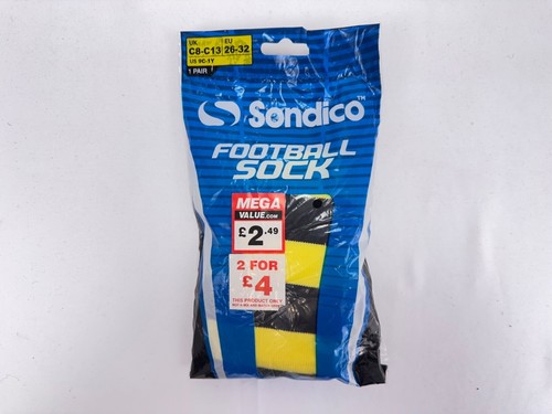 Job Lot Sondico Childrens Football Socks Uk Size 8K-13K,Black,Yellow,New,40 pcs - Picture 8 of 12