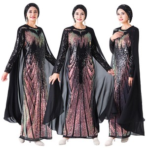 long sequin cape