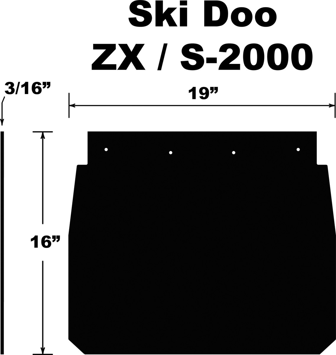 PDP 2002-2003 Legend 380 Fan Ski-Doo SNOWFLAP SKI DOO ZX/S-2000 92