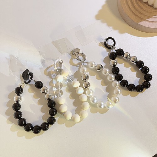 Cartoon Love Bow Beads Mobile Phone Chain Lanyard Cute Short Pendant Keychain - 第 1/19 張圖片