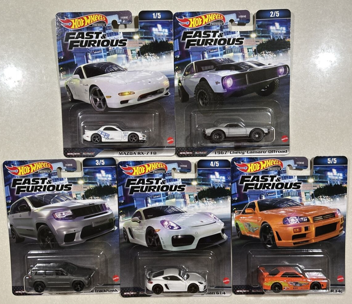 NEW 2022 Hot Wheels Fast and The Furious Premium Fast Superstars