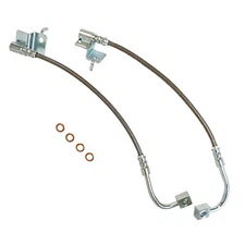 2015-Present Ford Mustang Front Stainless Steel Brake Hose Kit - Clear Outer ...