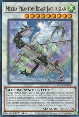 YUGIOH CARD MECHA PHANTOM BEASTJACULUSLAN MAGO-EN066 1ST EDITION