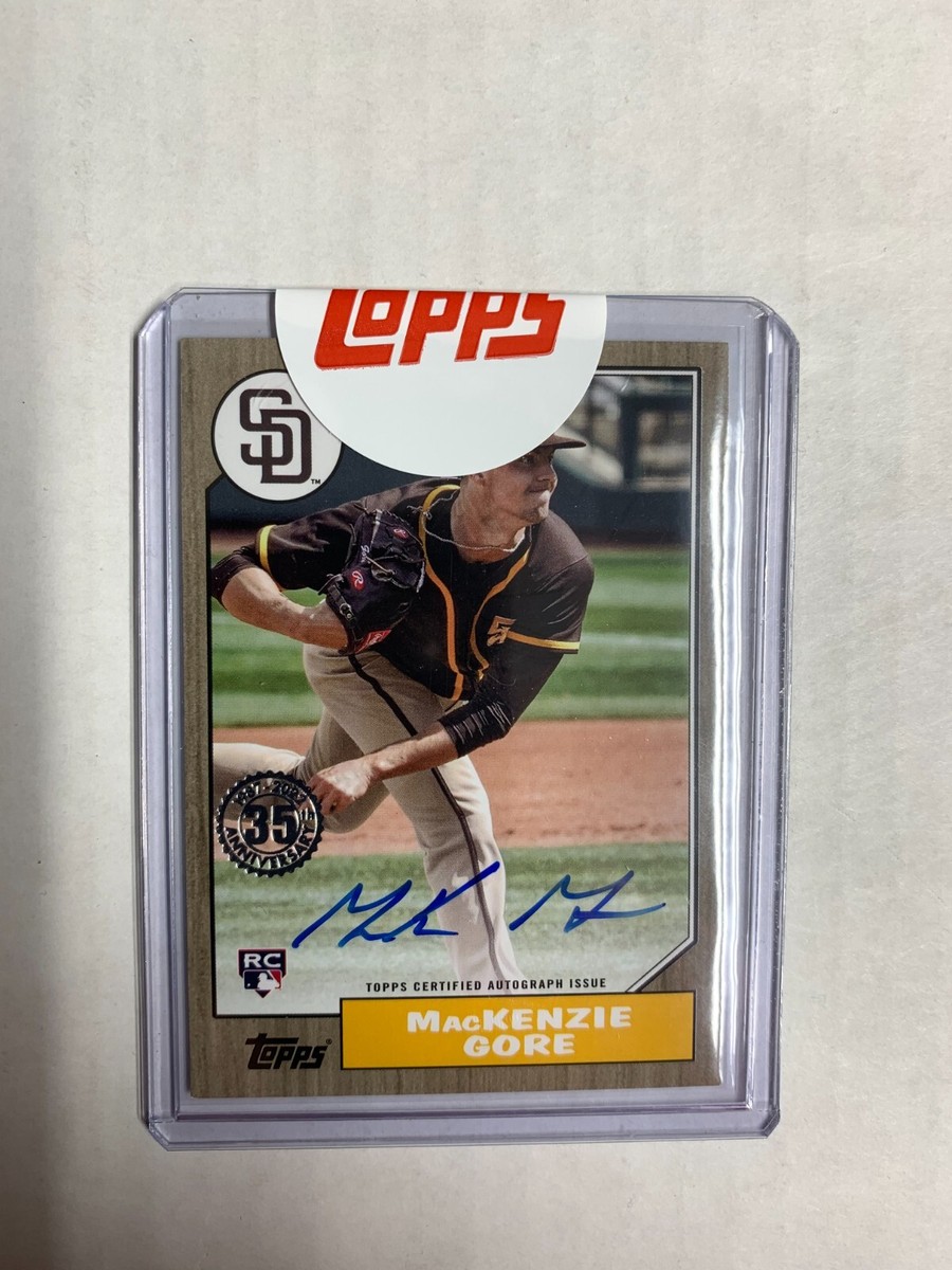 MacKenzie Gore 2022 Topps 1987 Autograph /50 Rookie RC San Diego 