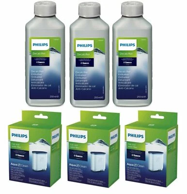 3 x Aqua Clean CA6903/10 + 3x Saeco Philips Entkalker CA6700/10