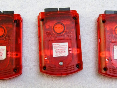 Official Sega Dreamcast Clear Red VMU HKT-7000 Memory Card /w New Batteries - Picture 5 of 13