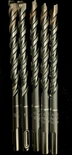 5 Piece MILWAUKEE 3/8" X 6" CARBIDE TIP MASONRY HAMMER DRILL BIT NEW* - 第 1/3 張圖片