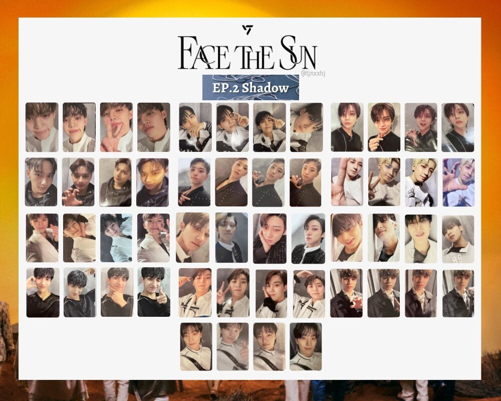 SEVENTEEN JEONGHAN Face the Sun Official Photo card ver control