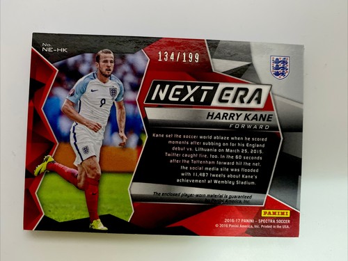 2016-17 panini spectra nextera harry kane Player-Worn 134/199 England - Picture 2 of 3