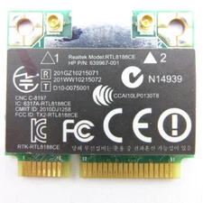 HP PAVILION G6-1000 Series Wireless WiFi Card - 640926-001 Realtek RTL8188CE 
