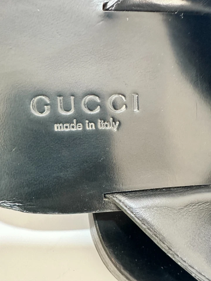 Gucci Toboganes de Cuero Negro Talla 8.5 UK/9.5 US Foto 4 de 4