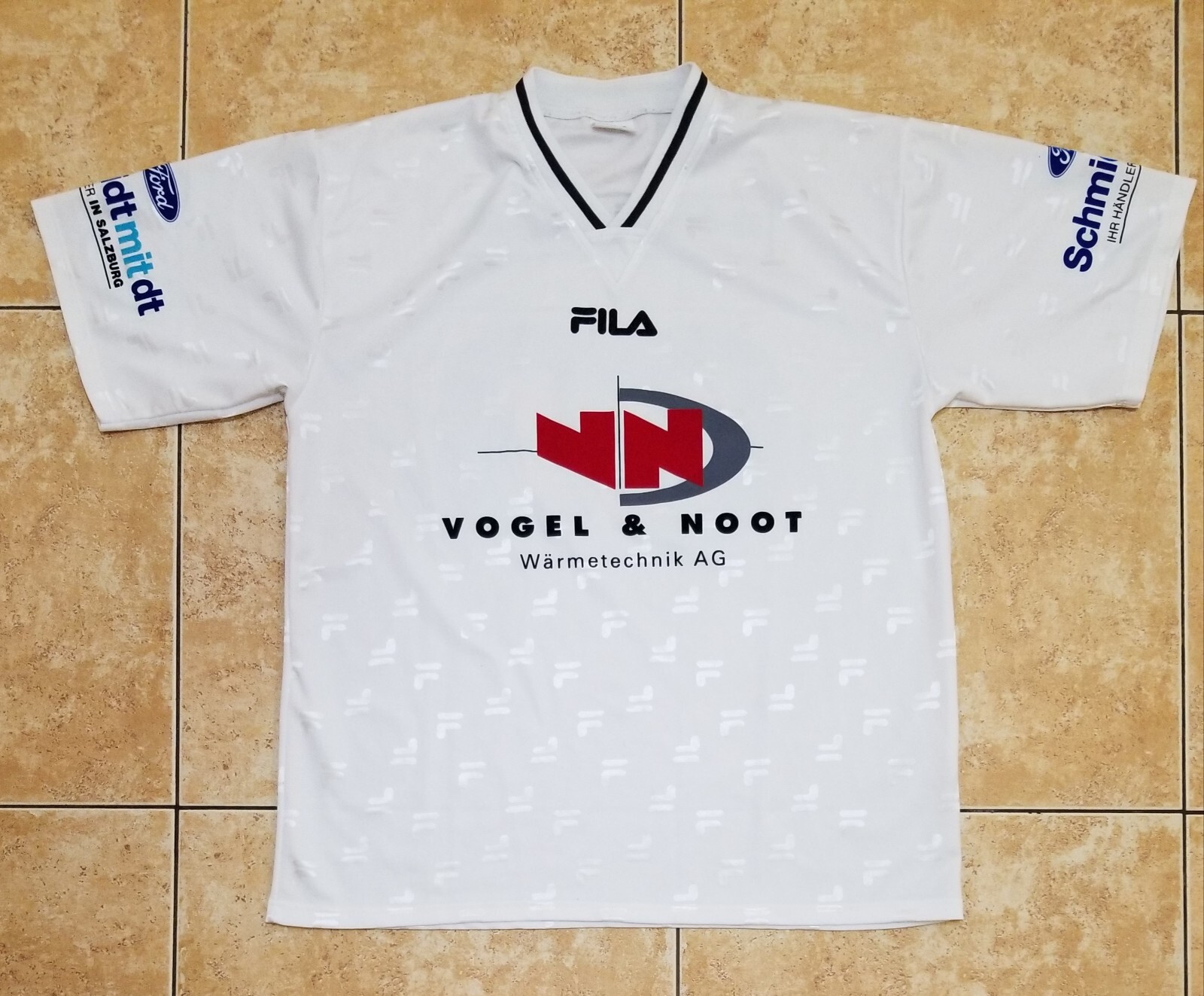 Rare Vintage Fila Football Soccer Jersey #69 vogel & noot Men's Size L