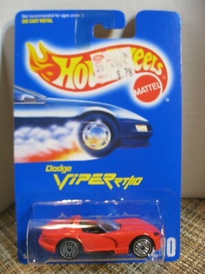 Hot Wheels Die Cast Car - Dodge Viper RT/10 - Red #210 - 1991