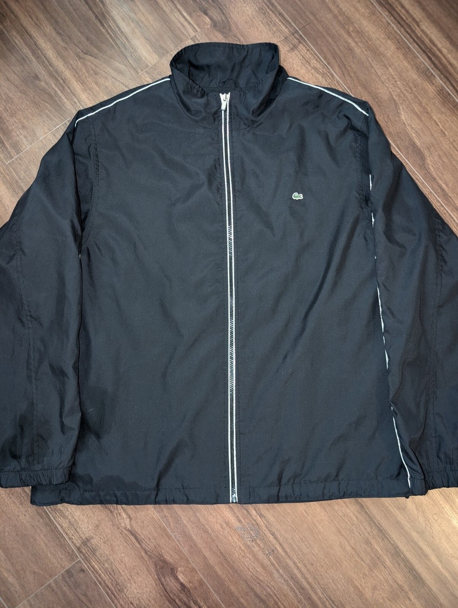 LACOSTE SPORT ブラックジャケット US S/M Lacoste Sport Jacket Men's US Large Black Full Zip Track