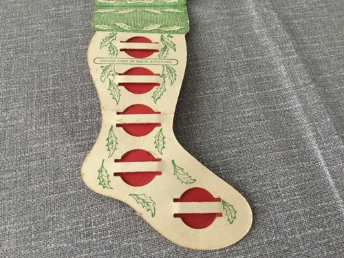 2 Vintage NOS Dime Saver Christmas Stocking + ~ Mingo Junction Ohio. - Picture 3 of 13