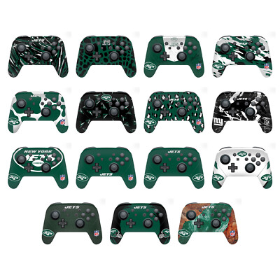 OFFIZIELLE NFL NEW YORK JETS VINYL SKIN DECAL FOR NINTENDO SWITCH PRO CONTROLLER