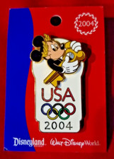 Disney WDW - Mickey  USA Olympic Logo 2004 Pin Annual Passholder LE7500