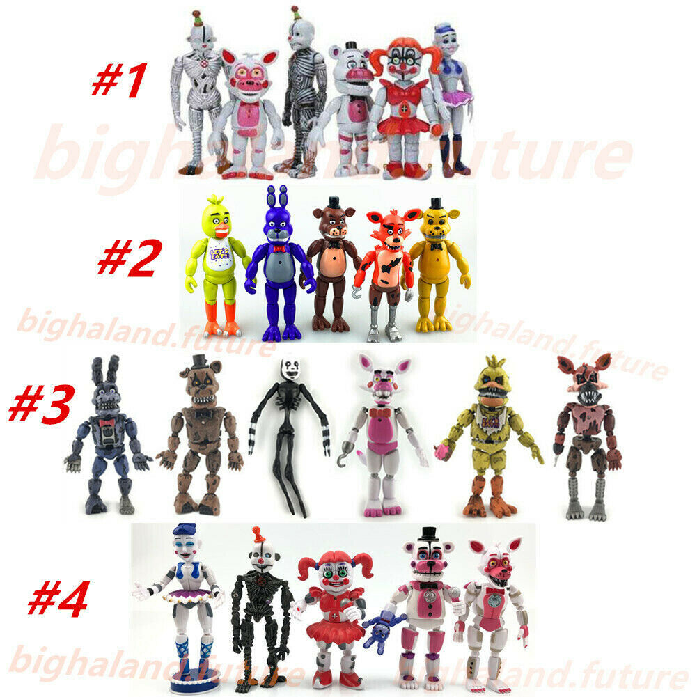 5pcs SET FNAF Five Nights at Freddy's Sister Location Action Figures USA  Stock