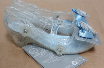 Disney Store Cinderella Costume Shoes Heels Light Up Replaceable Batteries