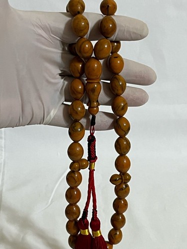 Antico Rosario Americano in Bachelite سبحة أفياش امريكي انتيك كابوتشينو بكالايت نوادر - Foto 8 di 23