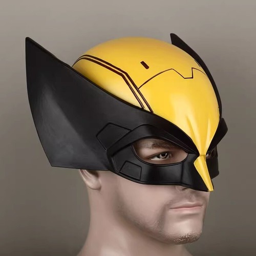 Deadpool3 Deadpool & Wolverine Cosplay Helmet Half Face Mask PVC Gray White Prop - Picture 2 of 17