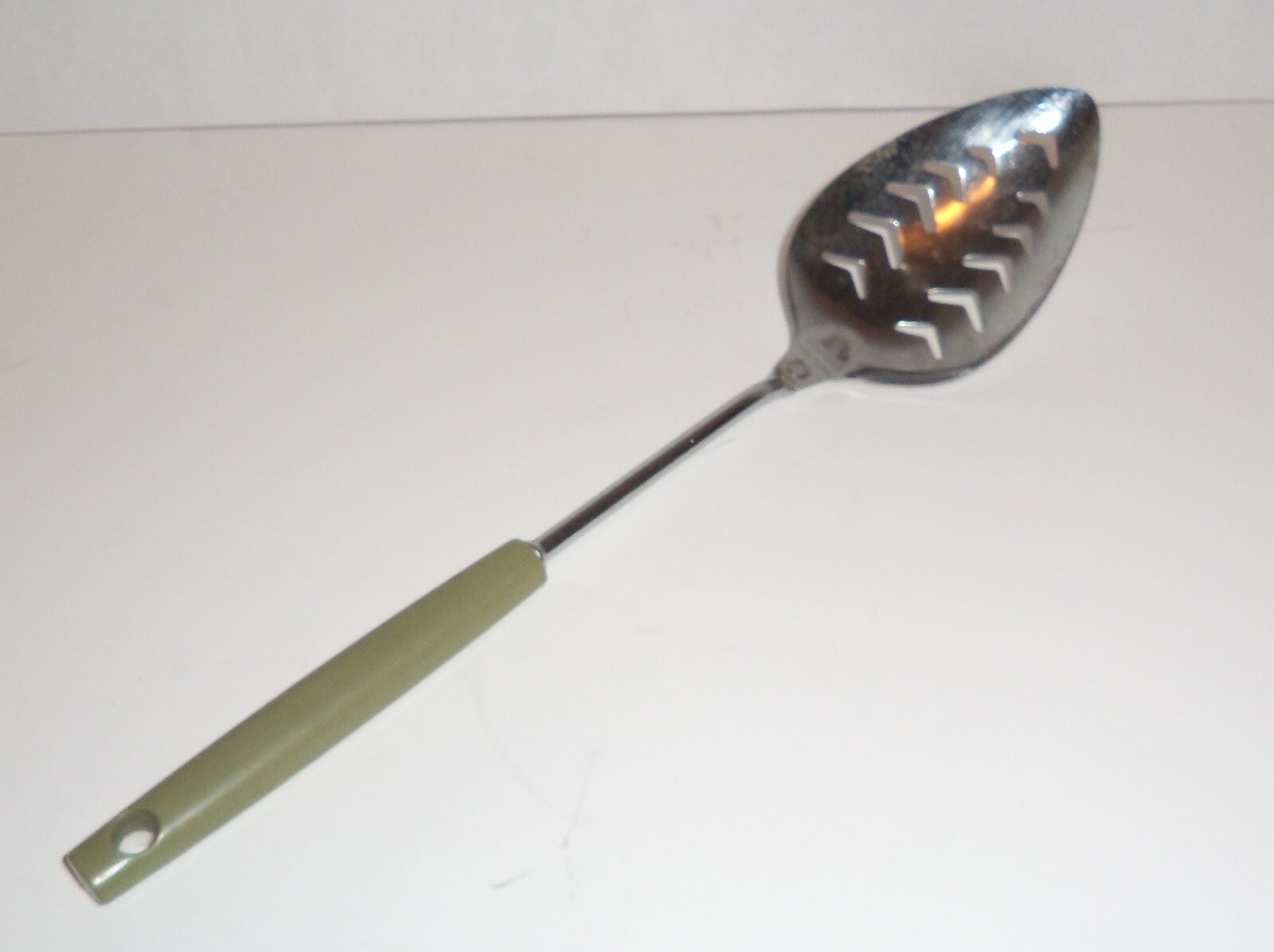 Vintage Kitchen Utensil Androck Slotted Spoon Green Catalin/Bakelite Handle USA eBay