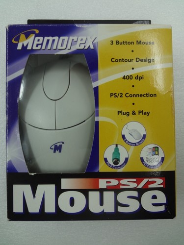 Memorex 3 Button PS/2 Ball Mouse - Picture 1 of 5