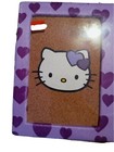 Vintage 2001 Hello Kitty Small Cork Board/White Board w/ hearts fuzzy frame 9x12 — photo 2