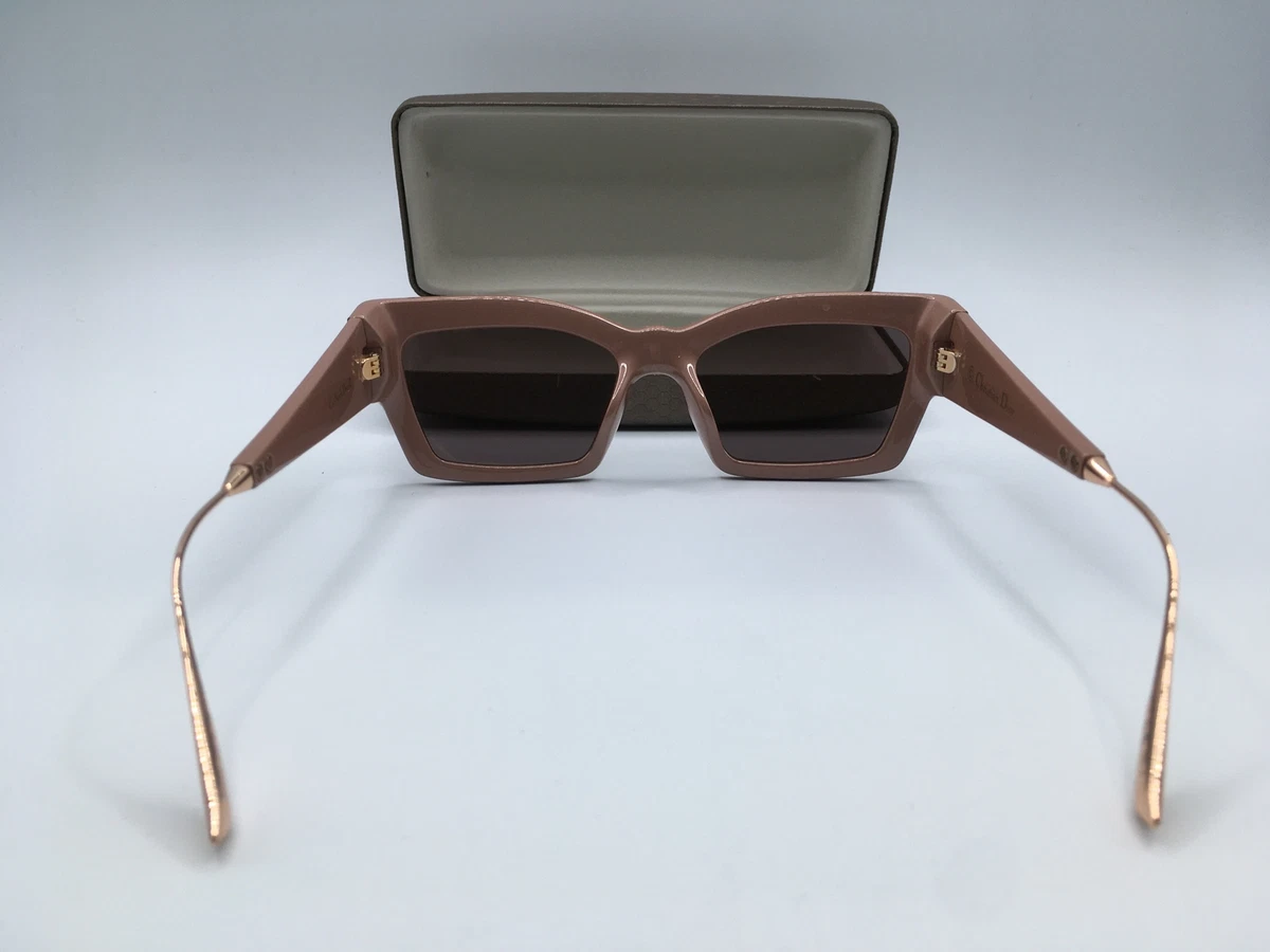 Dior CATSTYLE 2 Women s Pink Gold Frame Multilayer Gold Lens Cat Eye Sunglasses