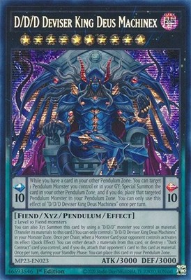 Yu-Gi-Oh Card - MP23-EN023 - D/D/D DEVISER KING DEUS MACHINEX (prismatic) - NM