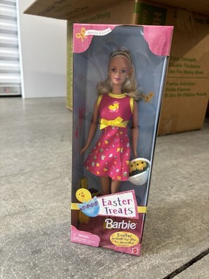 Mattel Easter Treats Barbie Doll with Basket and Chick