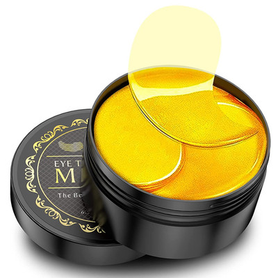 24K Gold Under Eye Patches - 60 Pack for Dark Circles and Puffiness