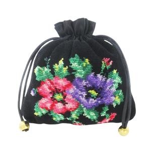 Feiler Pouch Drawstring Chenille Weave Switching … - image 8