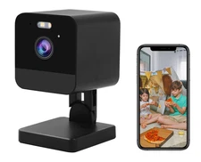 A013a-W Cube 2MP Home Security Camera 1080P 2K Indoor Camera for Home in Black