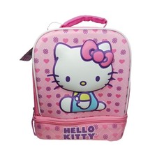 Sanrio Hello Kitty Two Compartment Pink Lunch...