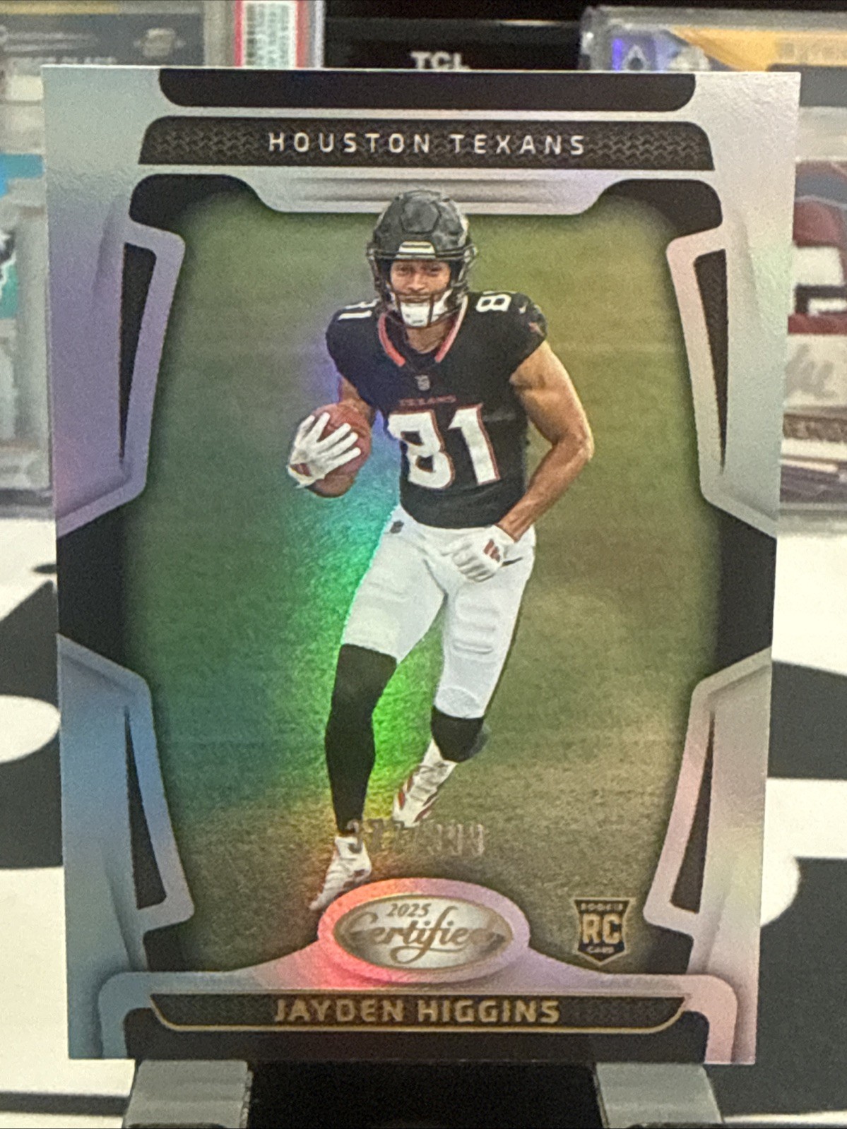 2025 Panini Certified Jayden Higgins Rookies /399 Mirror #130 RC Houston Texans