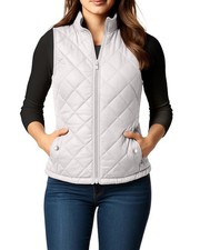 NY Threads Puffer Vest Women Slim Fit Lightweight Stand Collar Quilted Zip...