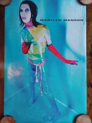90s vintage poster「MARILYN MANSON」 Vintage 90s Marilyn Manson poster P619 NEW as found 88cmX64cm | eBay