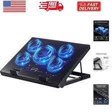 Laptop Cooling Pad, Laptop Cooler with 5 Quiet Fans for 12"-17" Computer PC N...