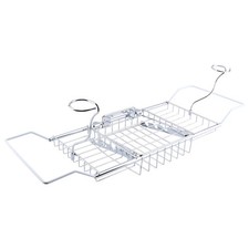 1Pcs Bathroom Bath Shower Tub Bathtub Caddy Storage Organizer Holder Red