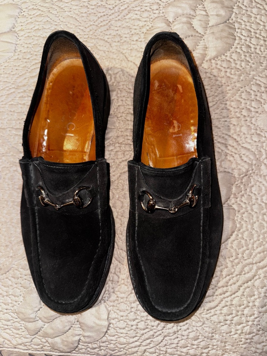 Gucci Horsebit Suede Black Loafers Mens Size 10D | eBay display picture 2