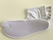 Stretch tabi socks white S M L 2L 3L 4L traditional Japanese style w/5 hooks