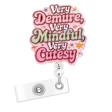 Nurse Badge Reel, Retractable ID Card Holder with Alligator Clip, Acrylic Bad...